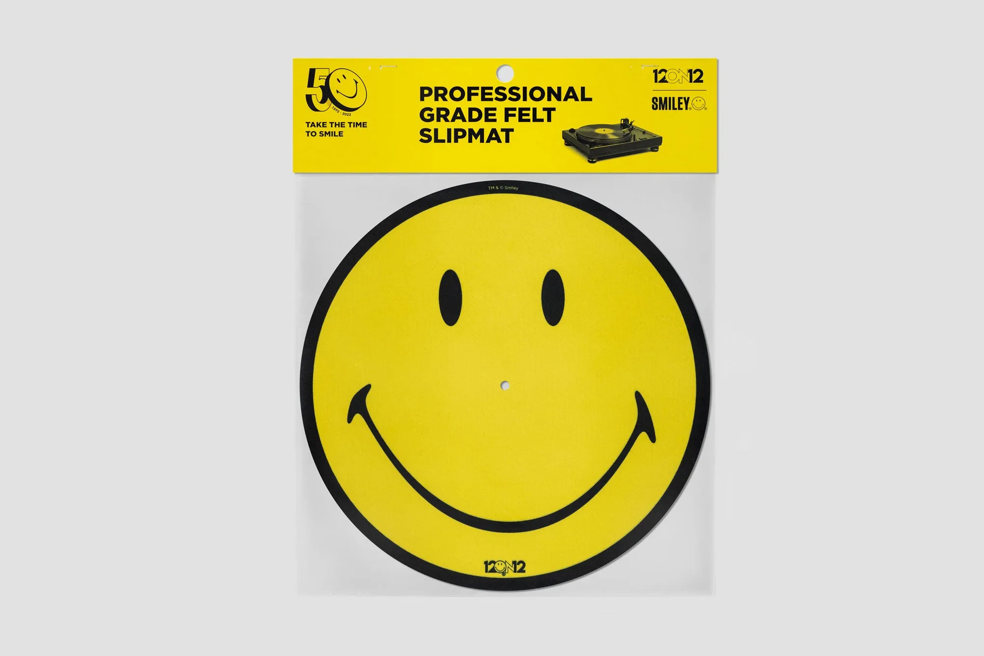 12on12 Smiley® 50th Anniversary Picture Disc   Slipmat