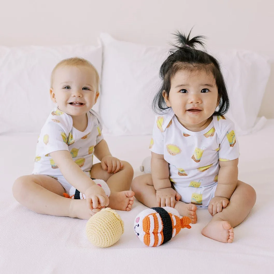 3pcs Crochet Rattle Dolls Bundle Set - Wee Bean   Boba Tea   Siu Mai