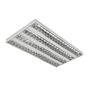4 x 28 Watt T5 1200 x 600 Contract Recessed Modular Light c/w Emergency Gear