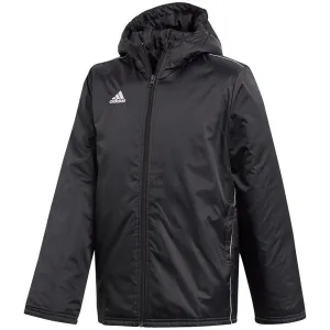Adidas Core 18 Stadium Junior Kids Jacket Black Ce9058