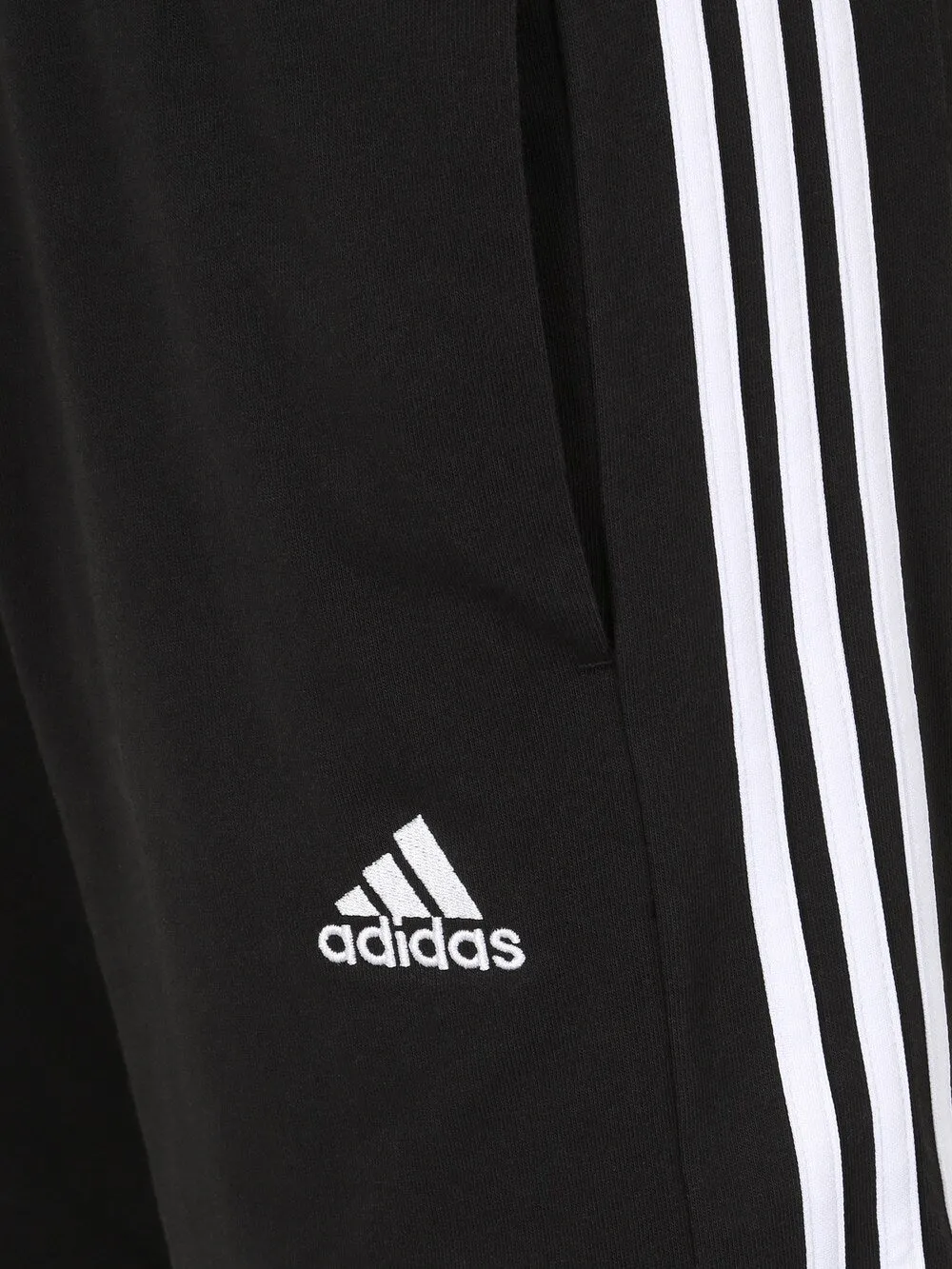 Adidas Essentials 3-Stripes Regular Sweatpants, Black