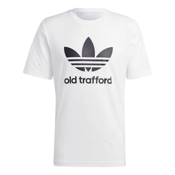 adidas originals Manchester United OG Trefoil T-Shirt 'White', white
