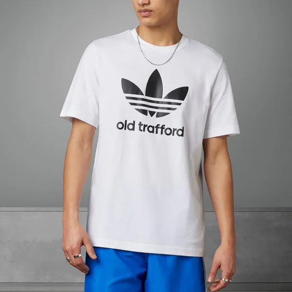 adidas originals Manchester United OG Trefoil T-Shirt 'White', white