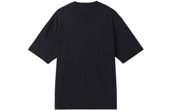 Air Jordan Casual Solid Color Printing T-Shirt Round Neck Pullover Short Sleeve Black