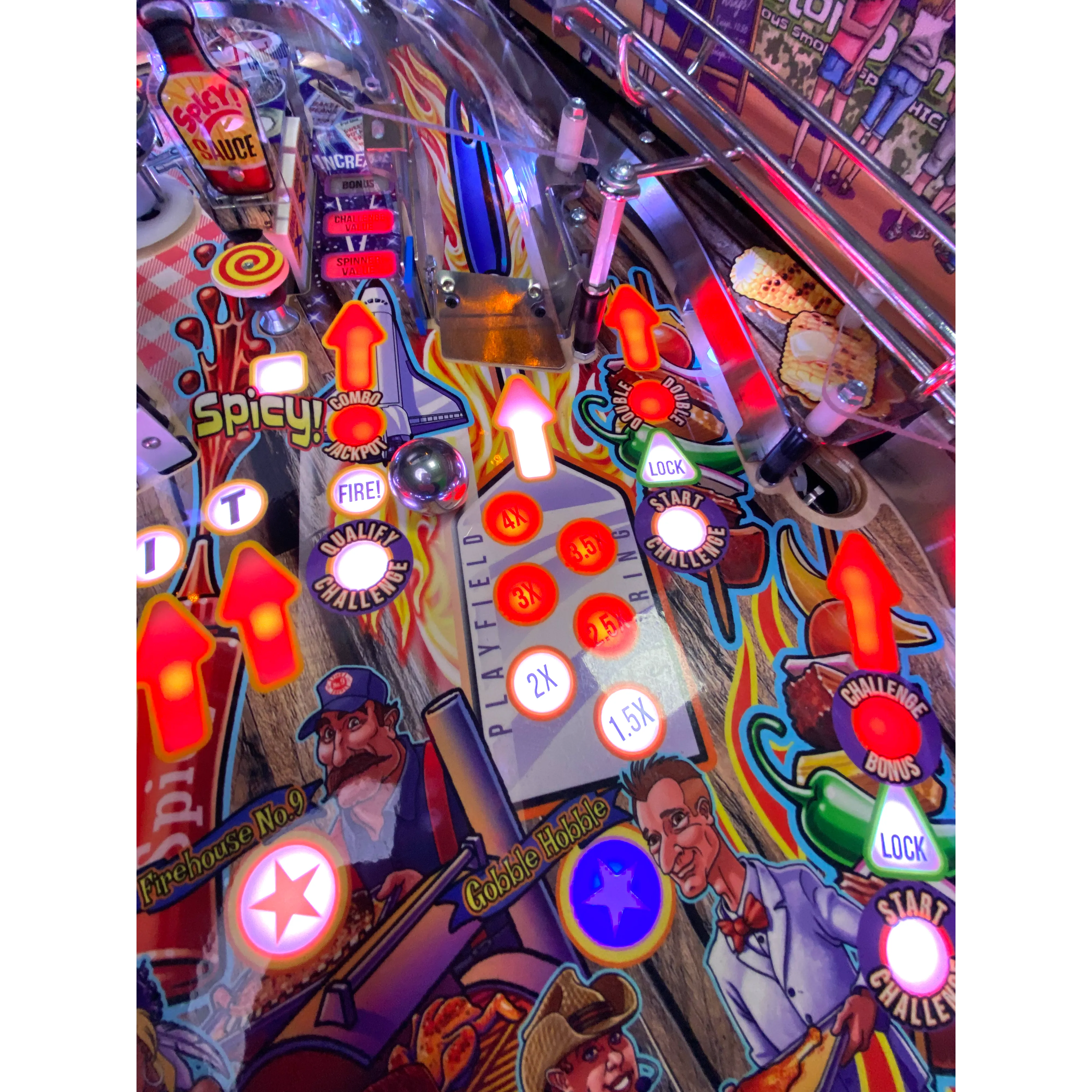 American Pinball Barry O's BBQ Challenge Pinball Machine