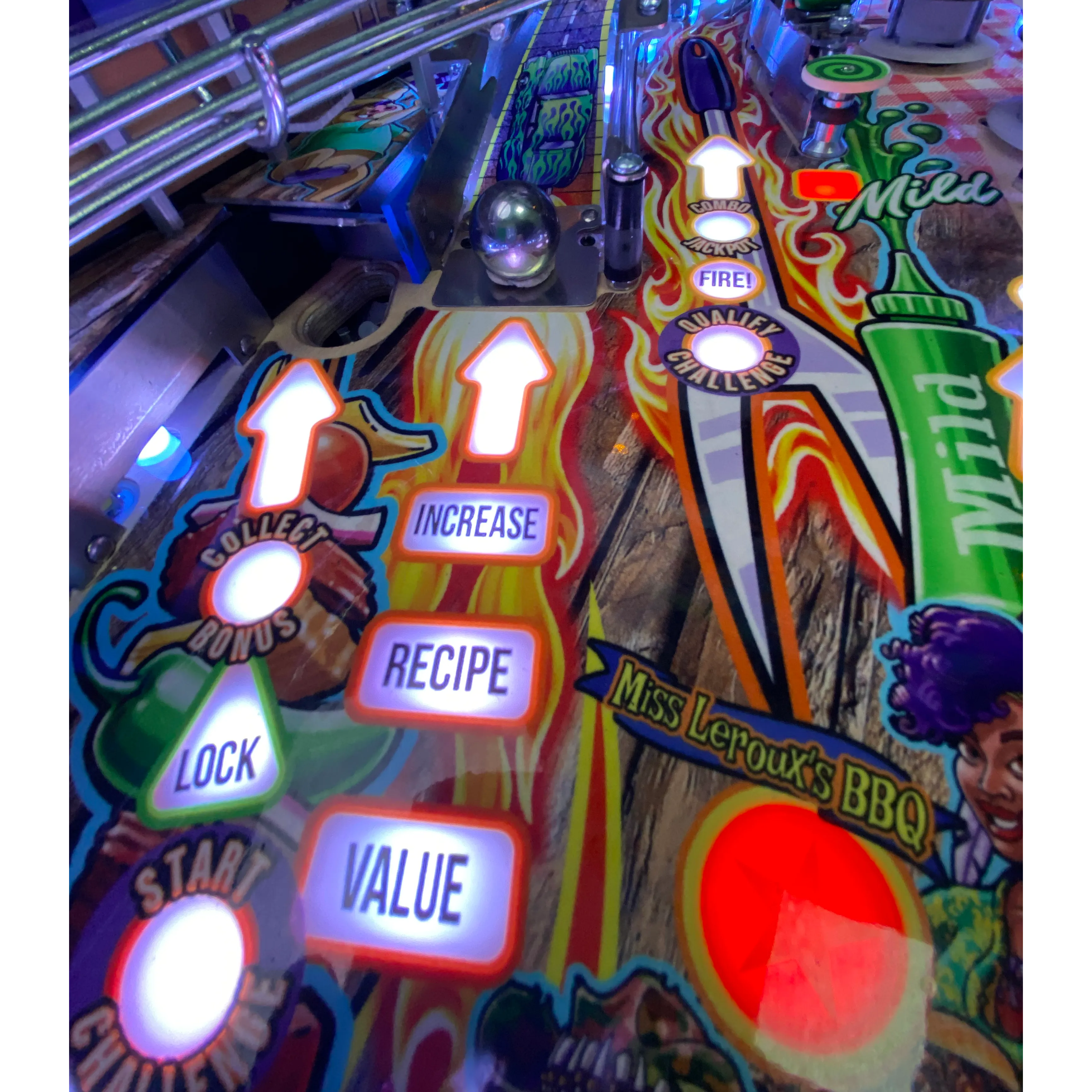 American Pinball Barry O's BBQ Challenge Pinball Machine