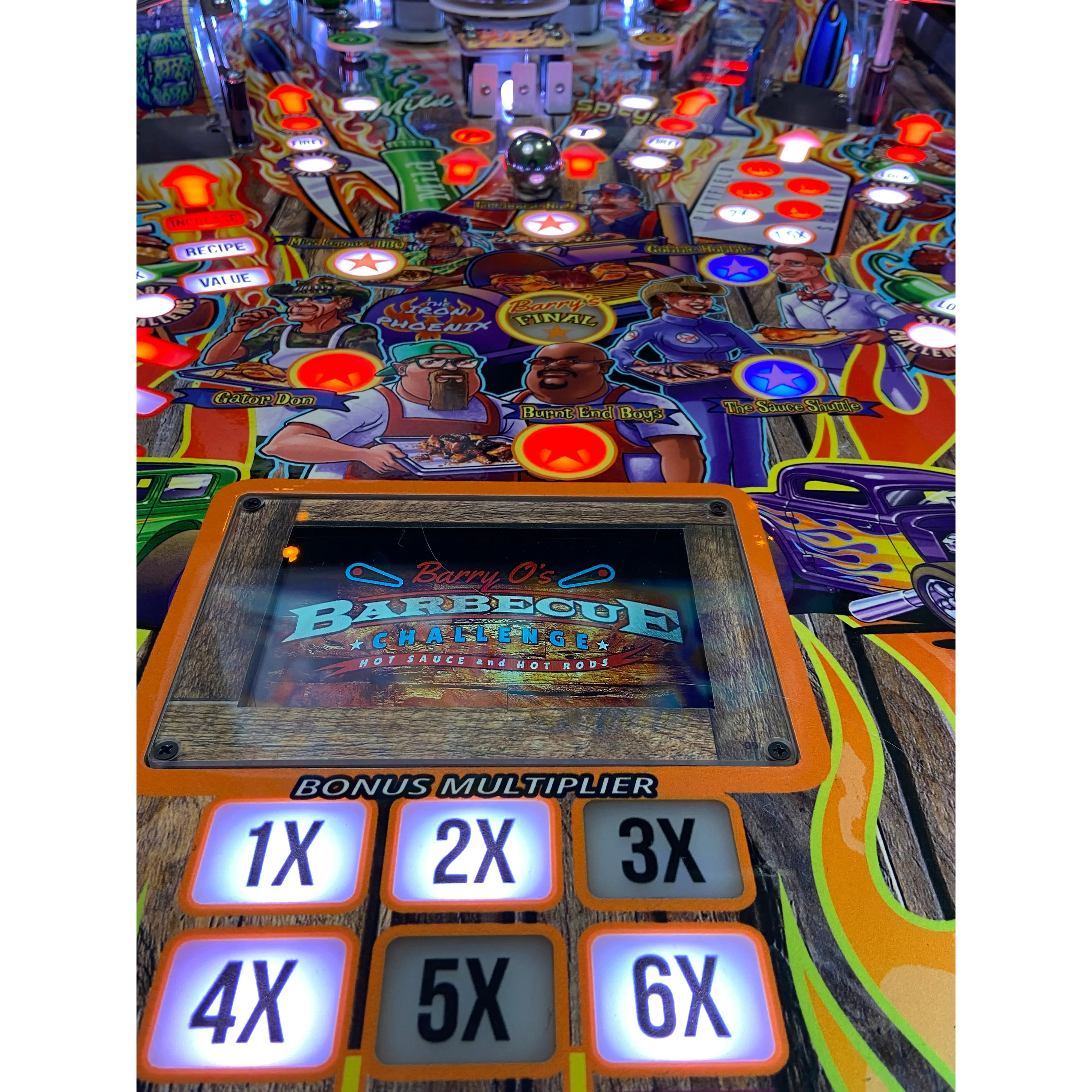 American Pinball Barry O's BBQ Challenge Pinball Machine