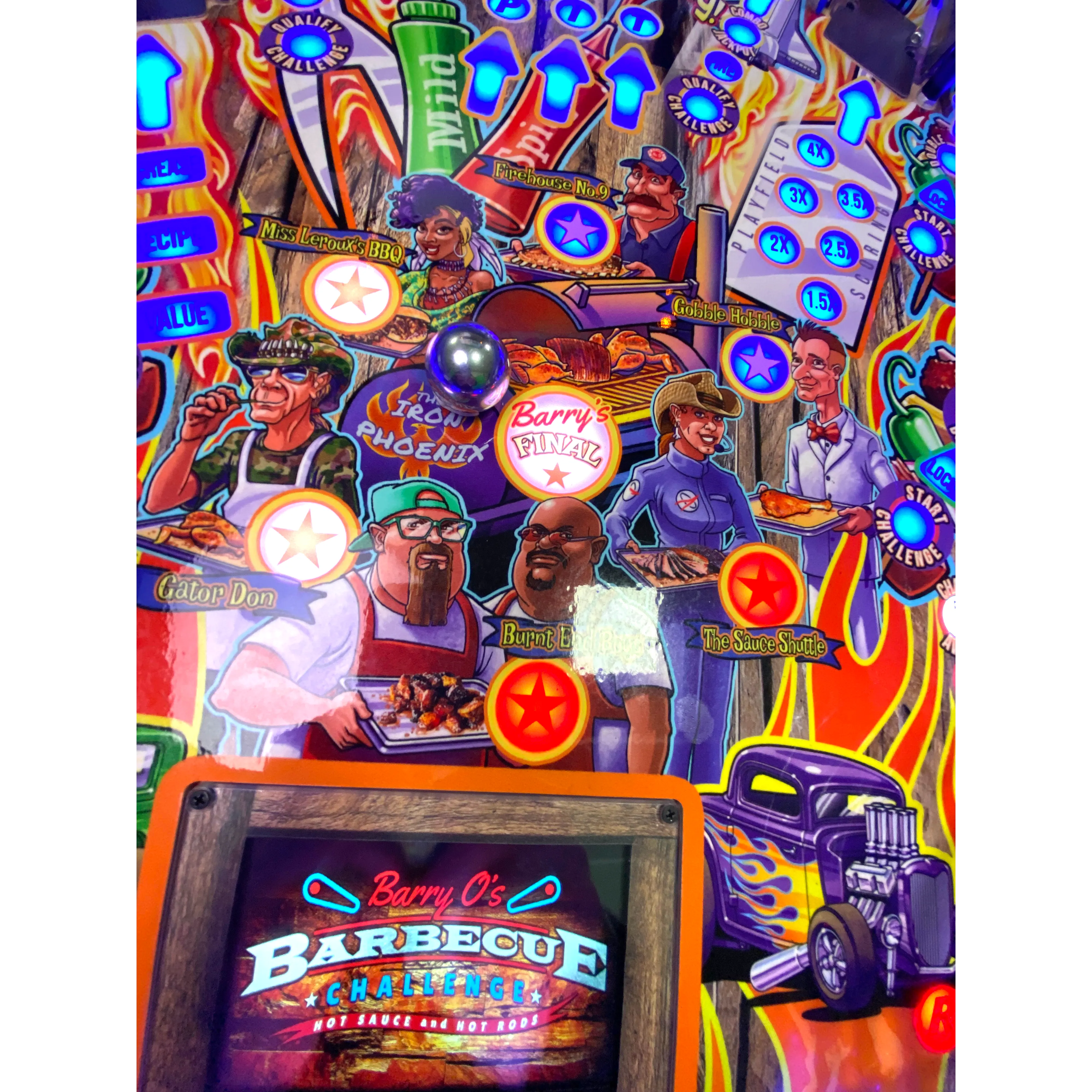 American Pinball Barry O's BBQ Challenge Pinball Machine