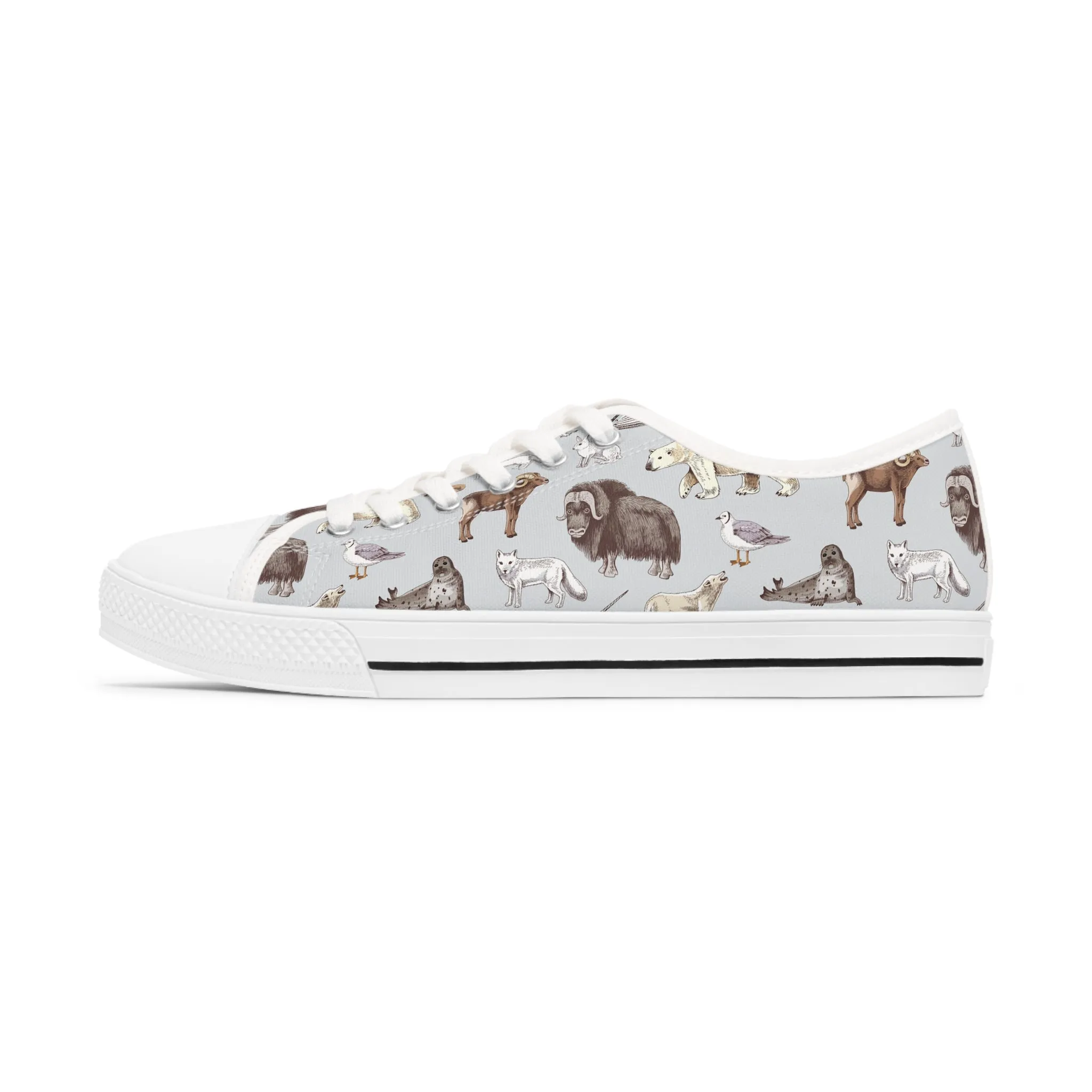 Arctic Animals Women's Low Top Sneakers