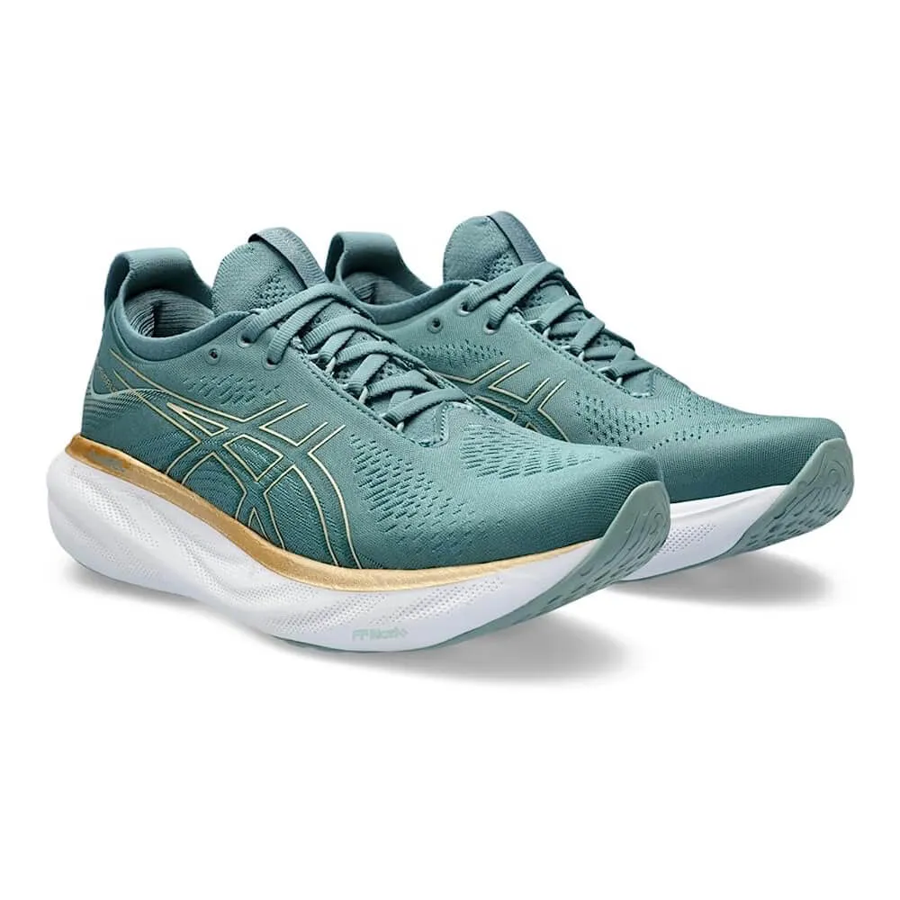 Asics Women's Gel-Nimbus 25 sneakers, green/beige