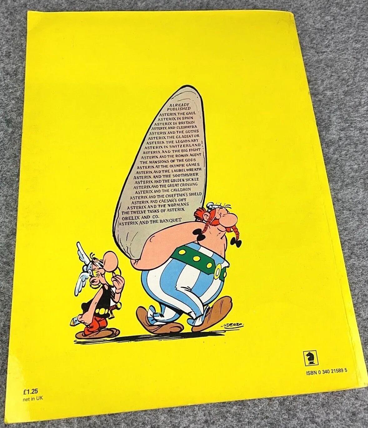 Asterix & the Great Crossing - 1970s Hodder/Dargaud UK Edition Paperback Book Uderzo