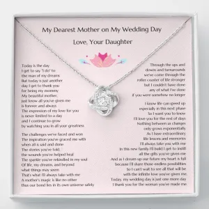 Bride Gift to Mother, Gift for MoB, Daughter To Mom Gift, Love Knot, Gift to Mother of the Bride, Gift from Bride to Mom, Mother Gift Bridal