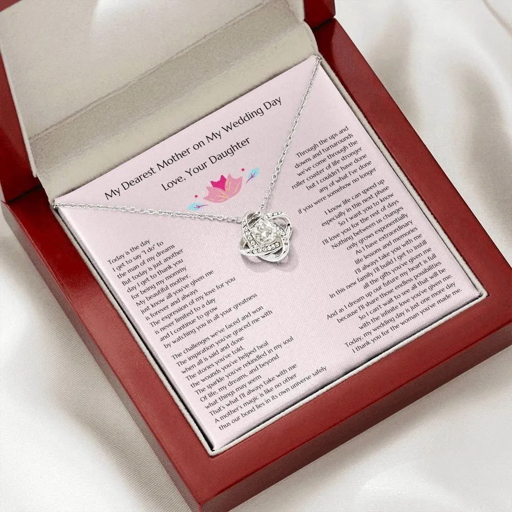 Bride Gift to Mother, Gift for MoB, Daughter To Mom Gift, Love Knot, Gift to Mother of the Bride, Gift from Bride to Mom, Mother Gift Bridal