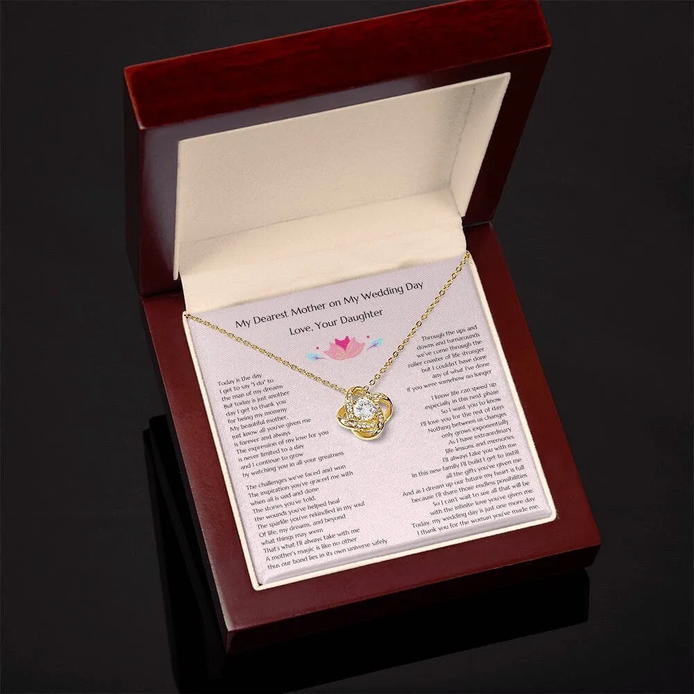 Bride Gift to Mother, Gift for MoB, Daughter To Mom Gift, Love Knot, Gift to Mother of the Bride, Gift from Bride to Mom, Mother Gift Bridal