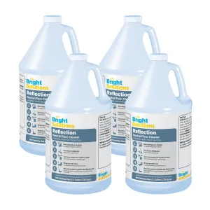 Bright Solutions® 'Reflection' Rinse Free Neutral Floor Cleaner (1 Gallon Bottles) - Case of 4