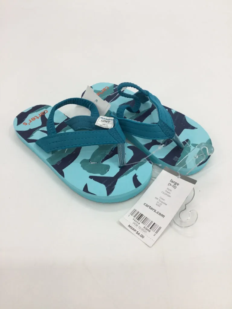 Carter's Child Size 9 Toddler Blue Sandals/Flip Flops