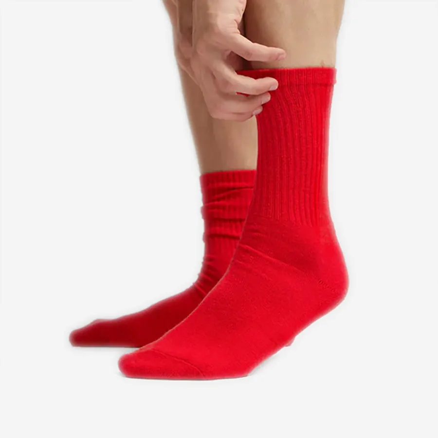 Classic Organic Active Crew Socks - Petrol Blue