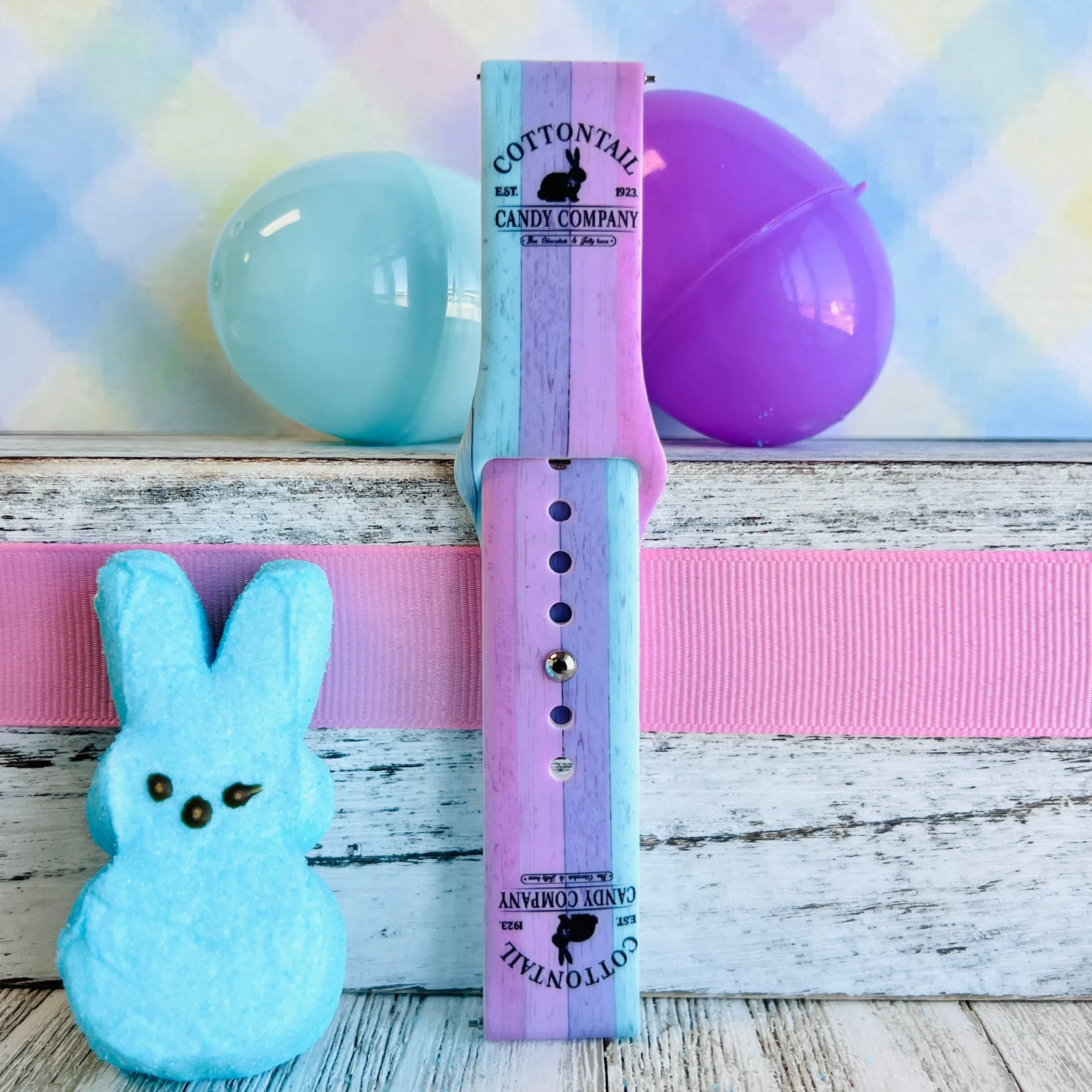 Cottontail Print Silicone Band For Samsung Watch