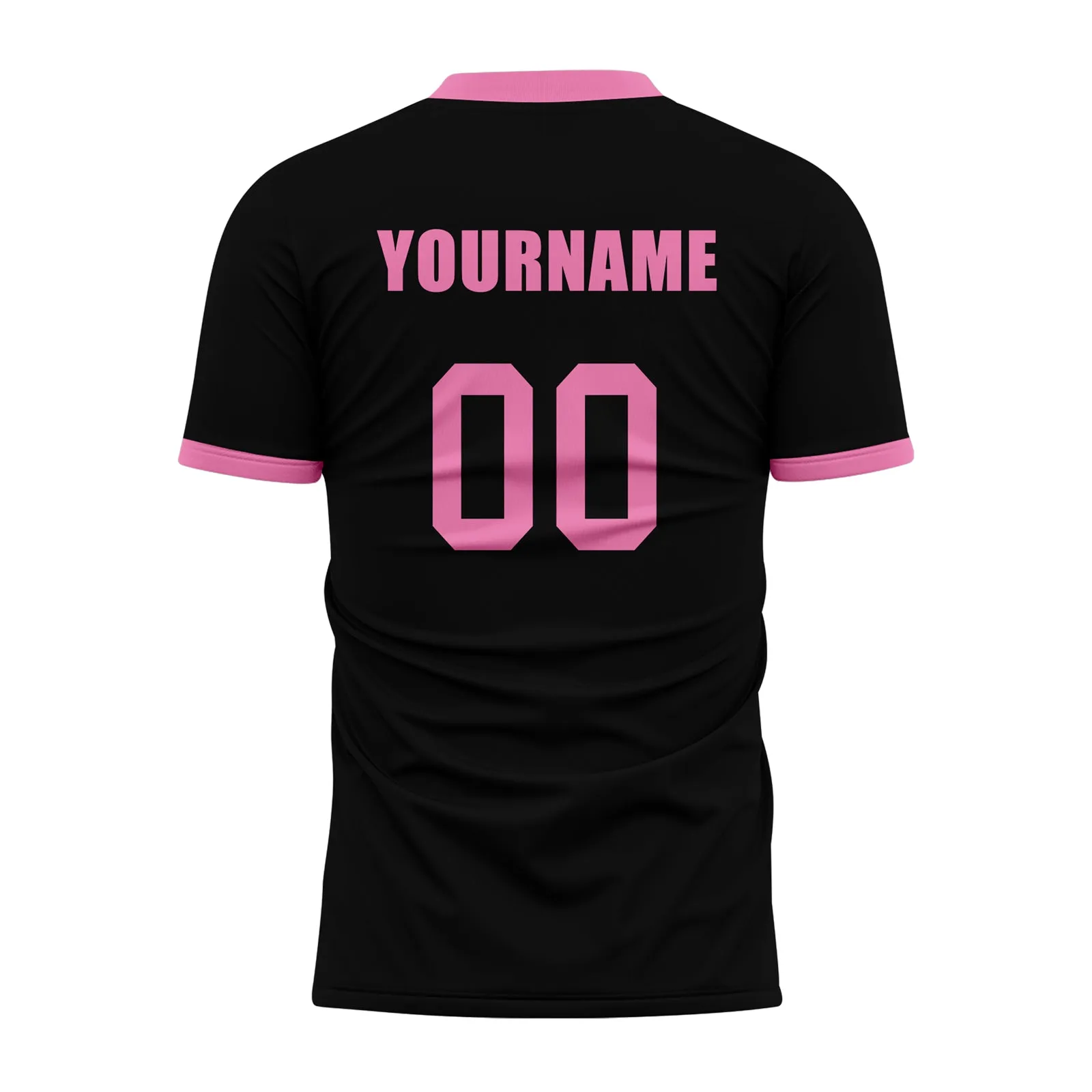 Custom Black Pink Soccer Sets Jersey Personalized SCJ101-D020131-5