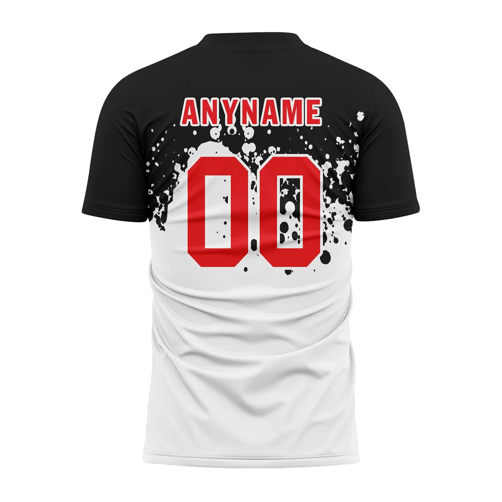 Custom Black White Soccer Sets Jersey Personalized SCJ101-D28026