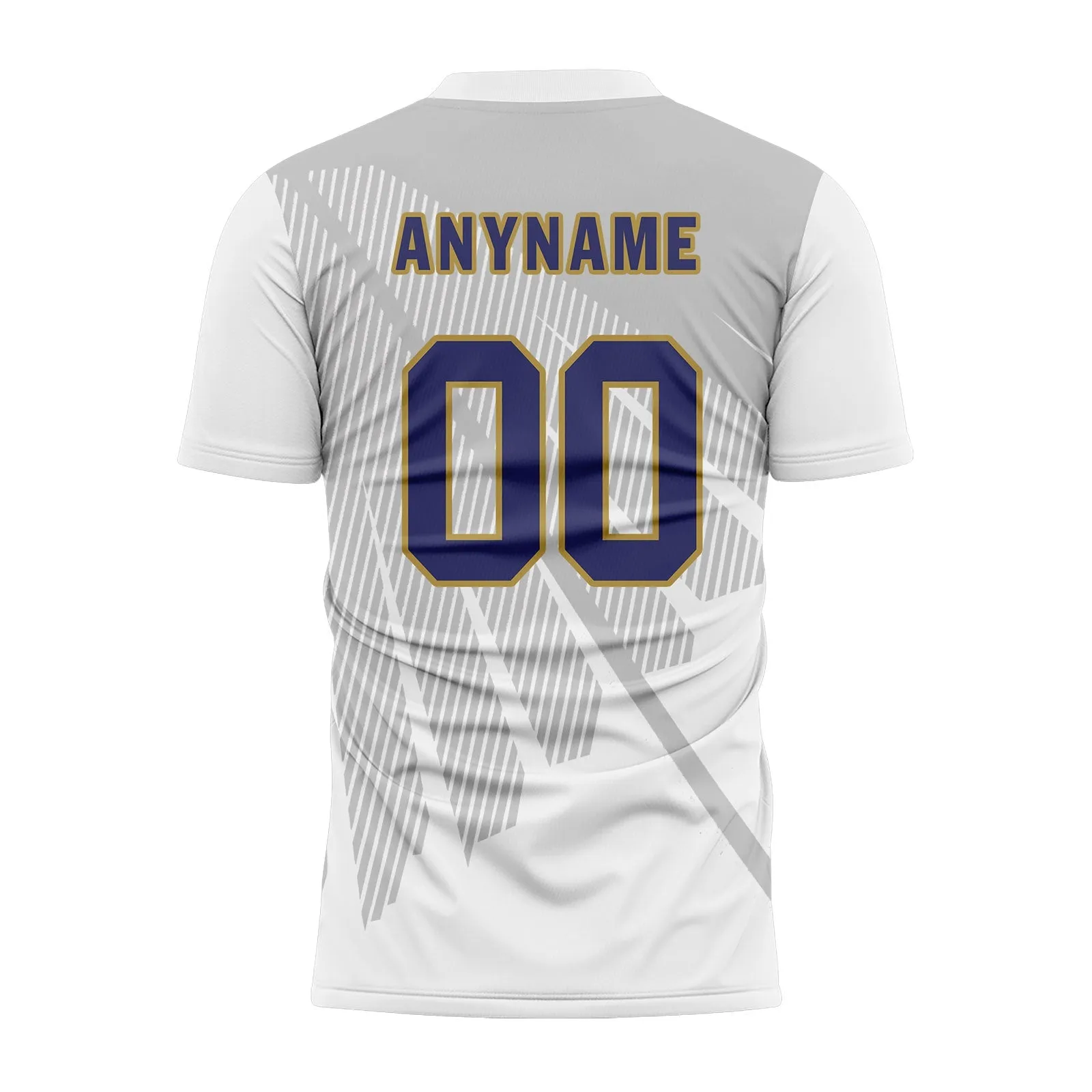 Custom Gray White Soccer Sets Jersey Personalized SCJ101-D28042