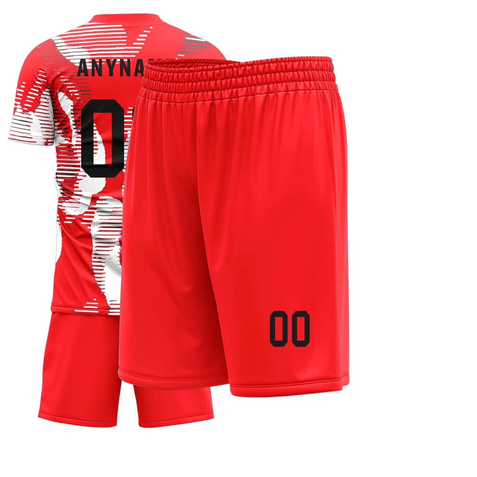Custom Red Soccer Sets Jersey Personalized SCJ101-D28002
