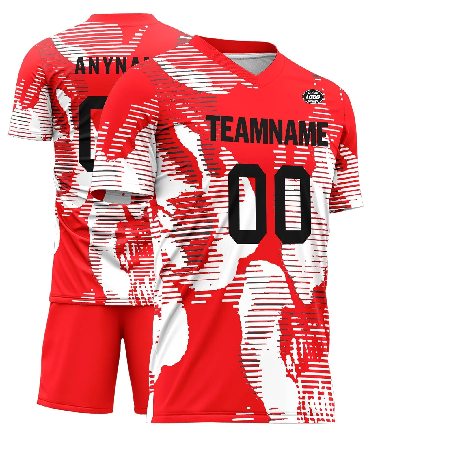 Custom Red Soccer Sets Jersey Personalized SCJ101-D28002