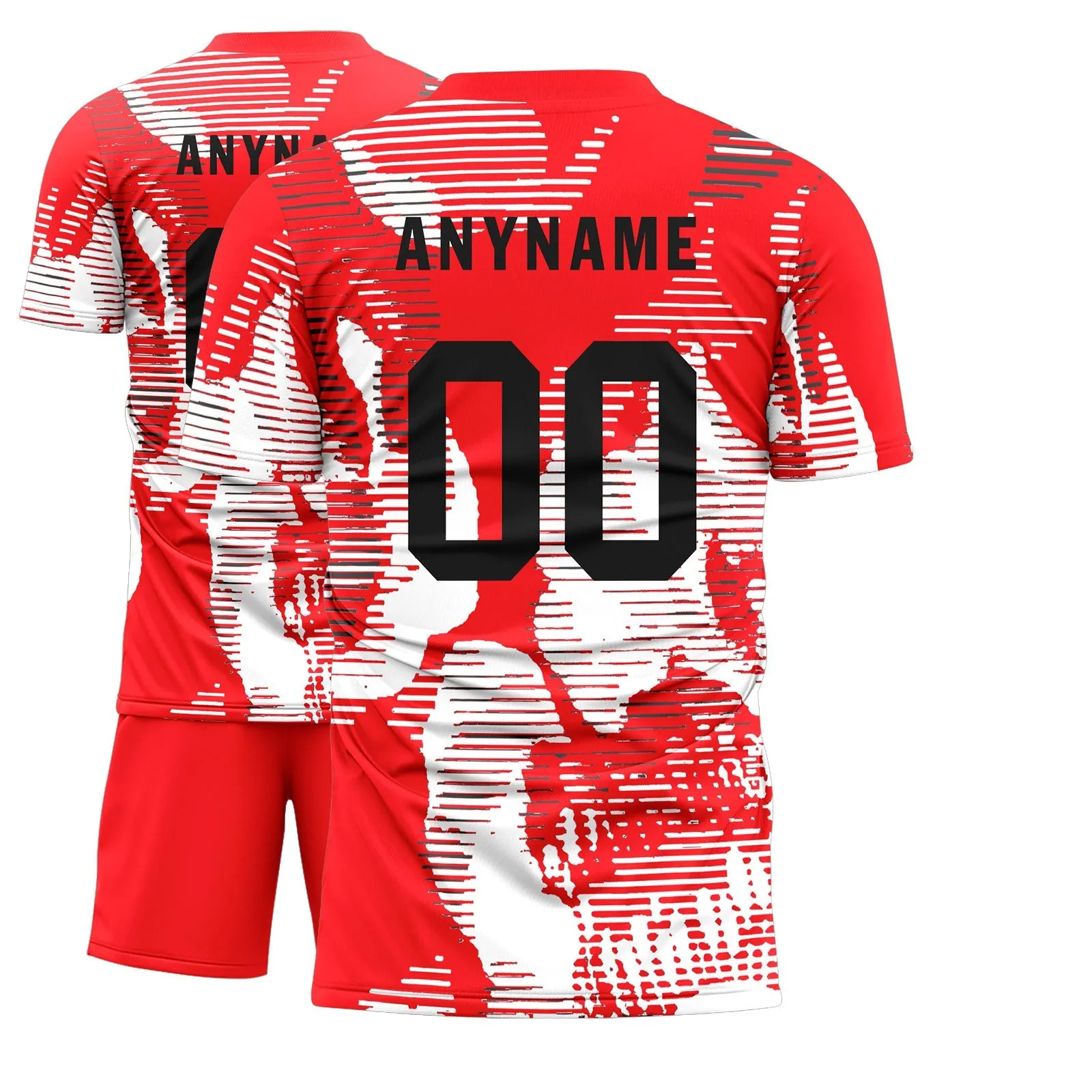 Custom Red Soccer Sets Jersey Personalized SCJ101-D28002