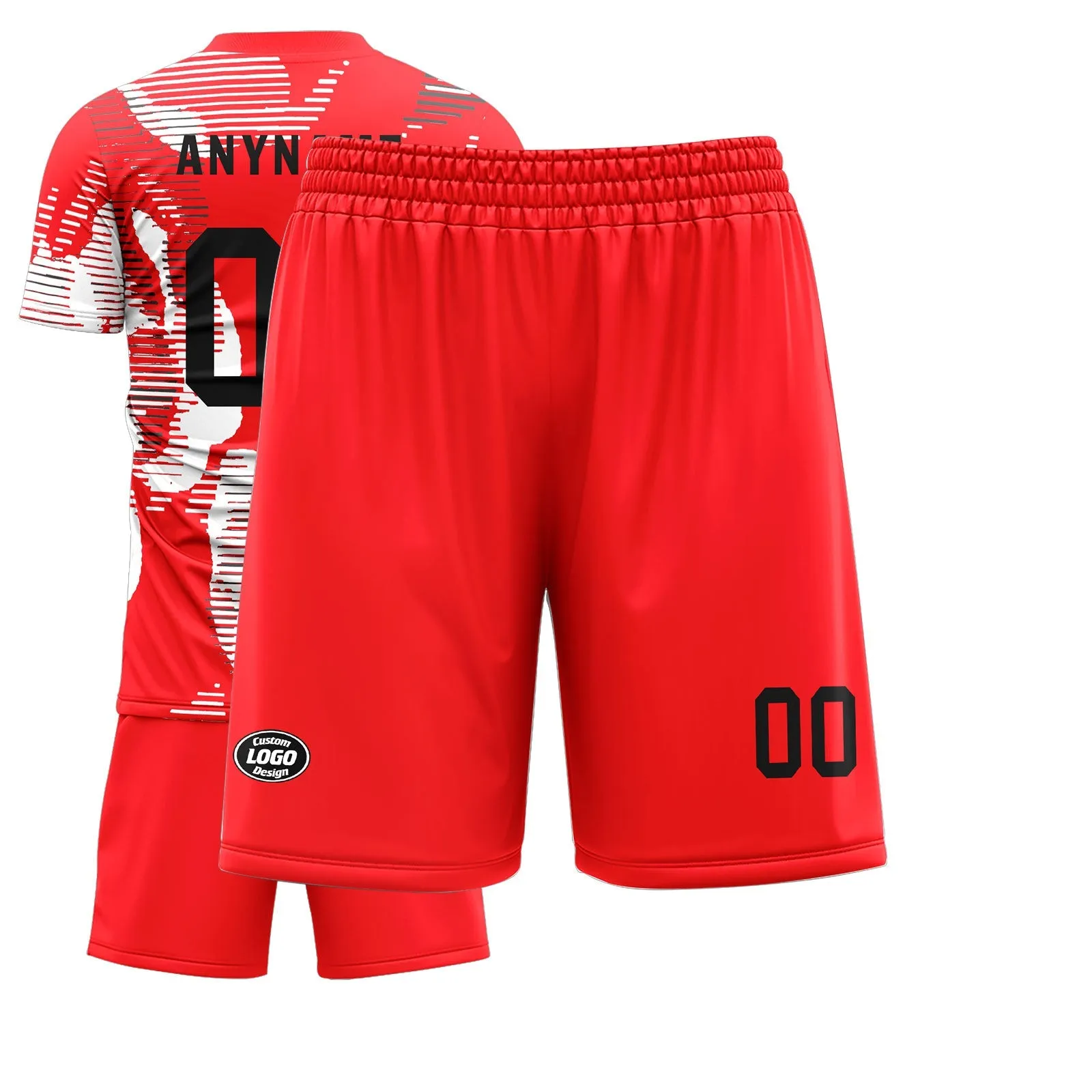 Custom Red Soccer Sets Jersey Personalized SCJ101-D28002