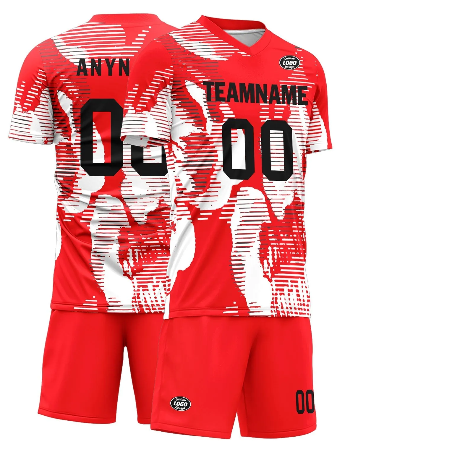 Custom Red Soccer Sets Jersey Personalized SCJ101-D28002