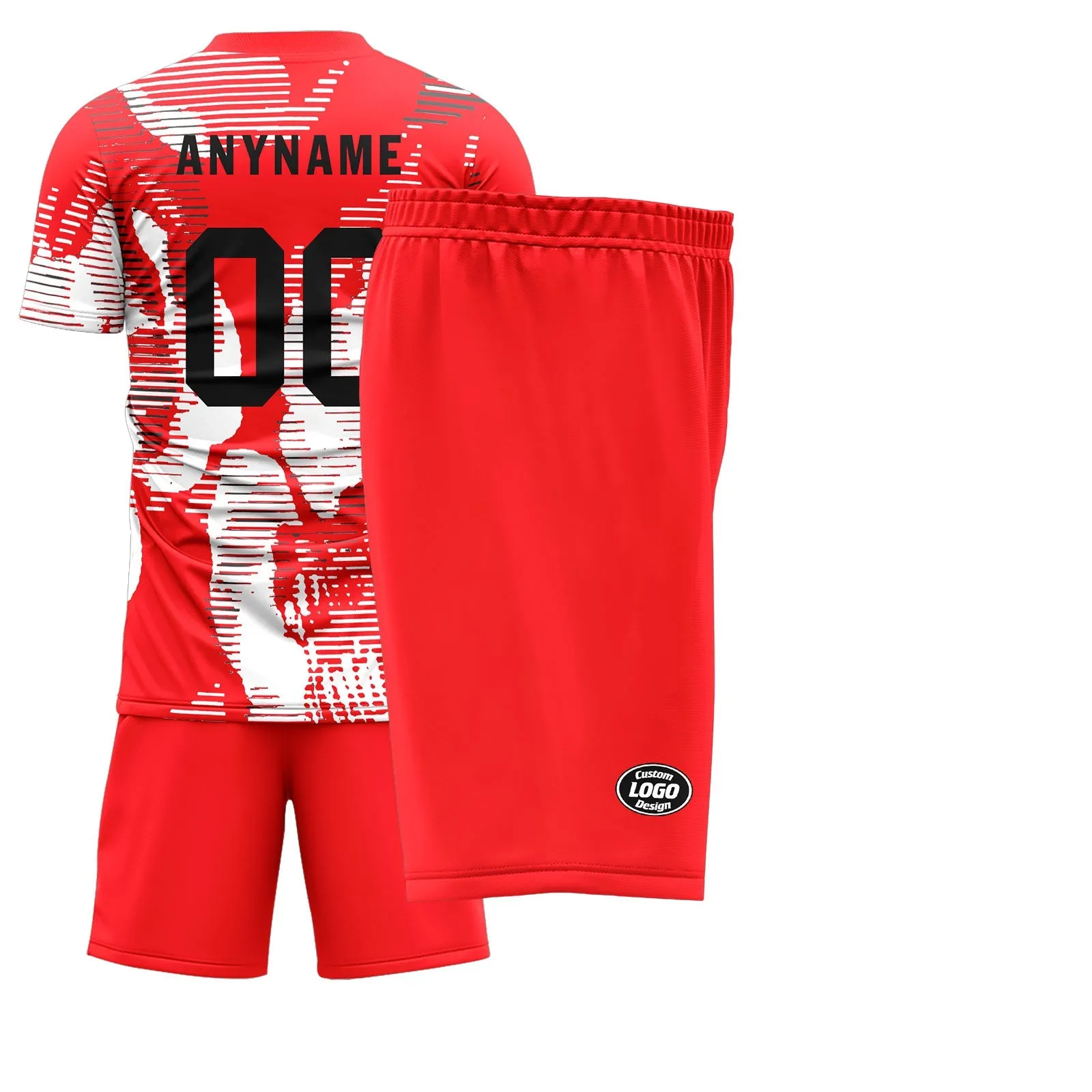 Custom Red Soccer Sets Jersey Personalized SCJ101-D28002