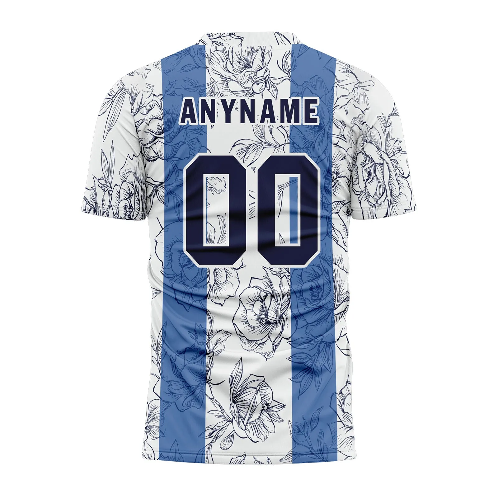 Custom White Blue Soccer Sets Jersey Personalized SCJ101-D28007