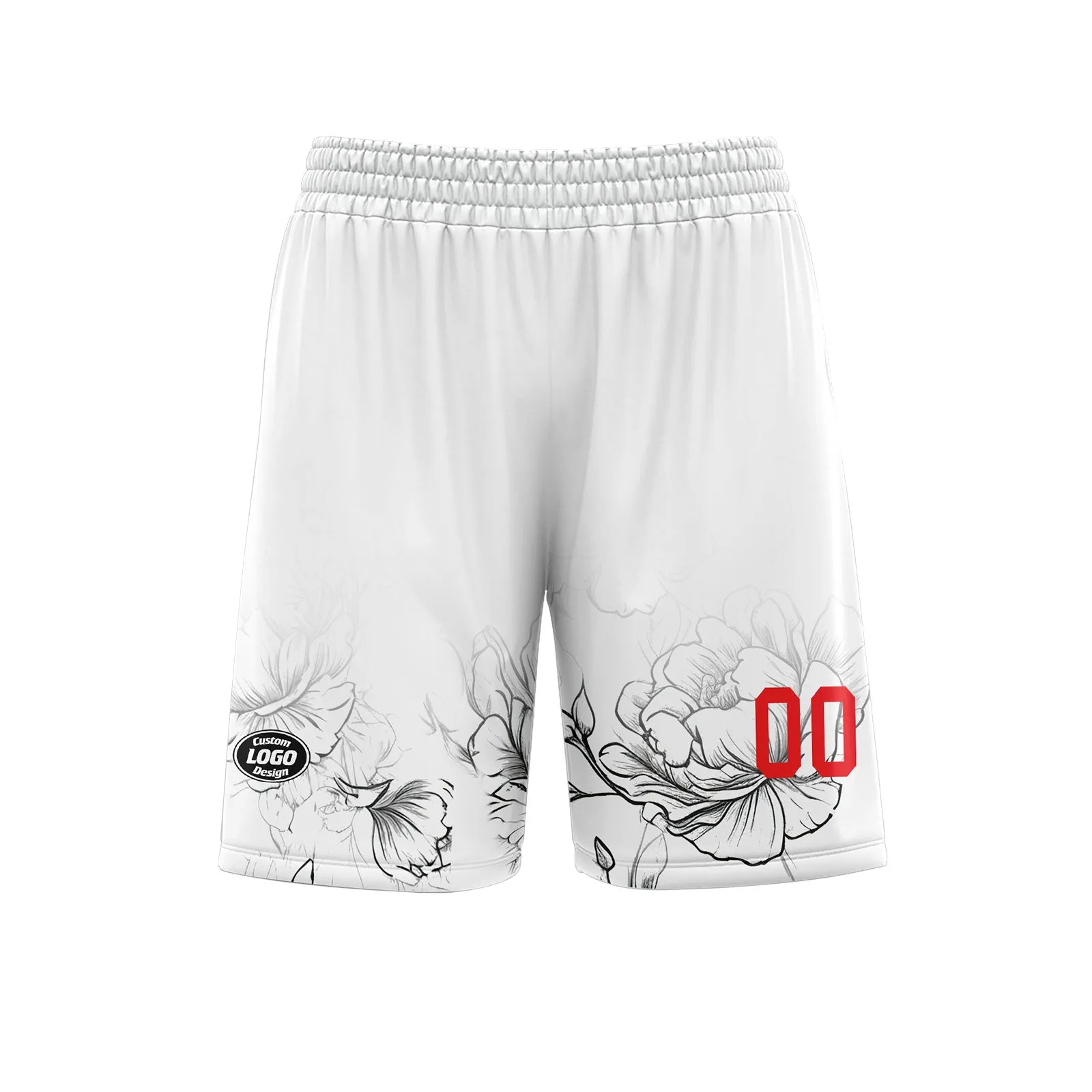 Custom White Red Soccer Sets Jersey Personalized SCJ101-D28030