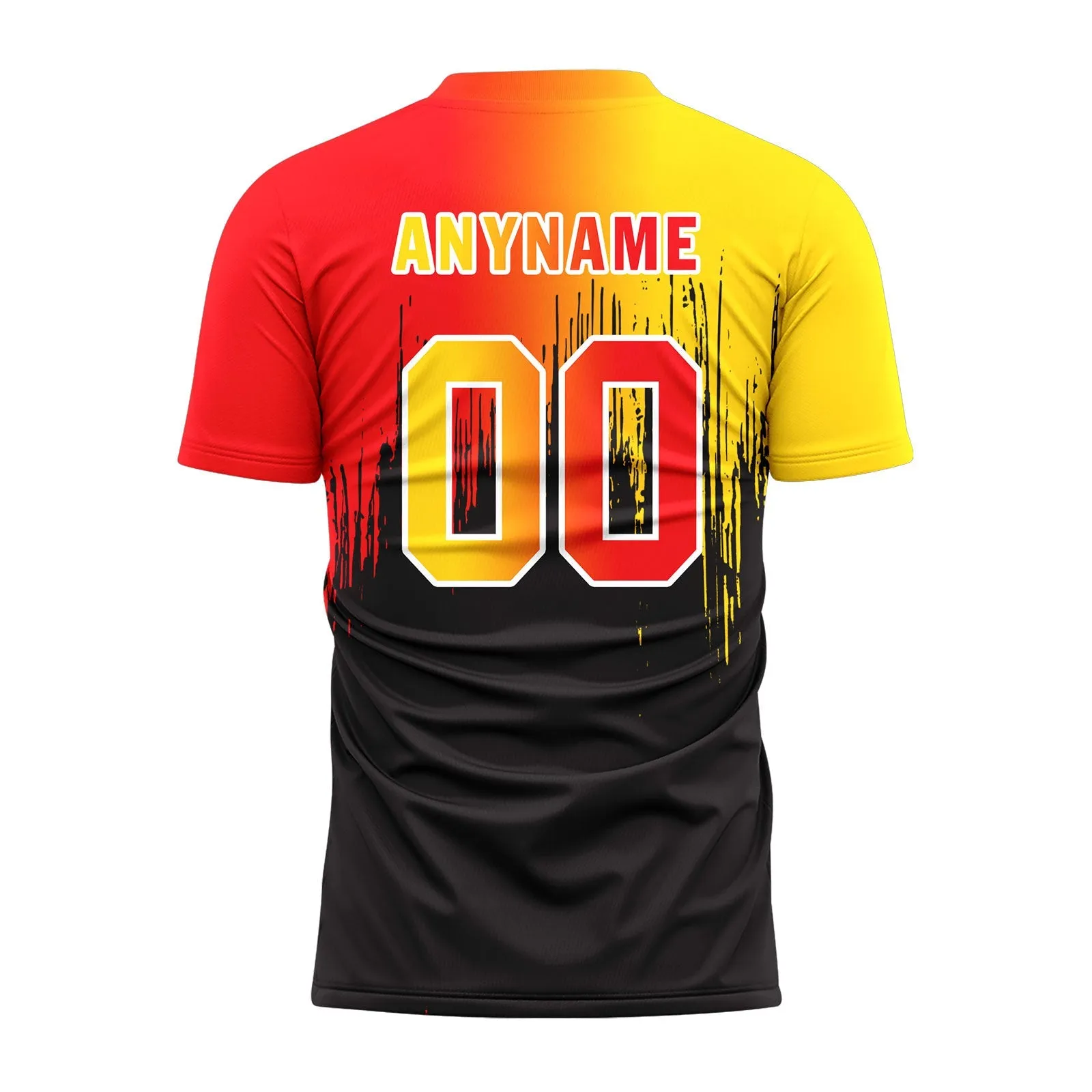 Custom Yellow Red Black Soccer Sets Jersey Personalized SCJ101-D28003