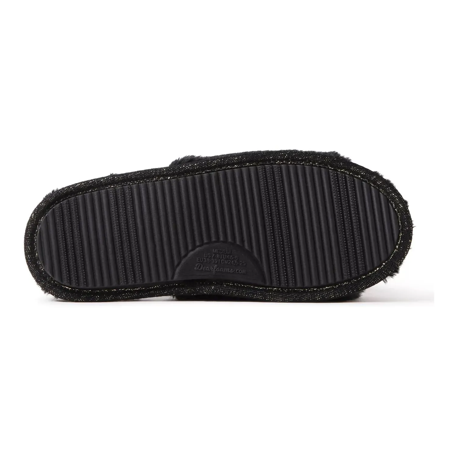 Dearfoams Women's Wedding Faux Fur Slippers "I Do Crew" Dearfoams