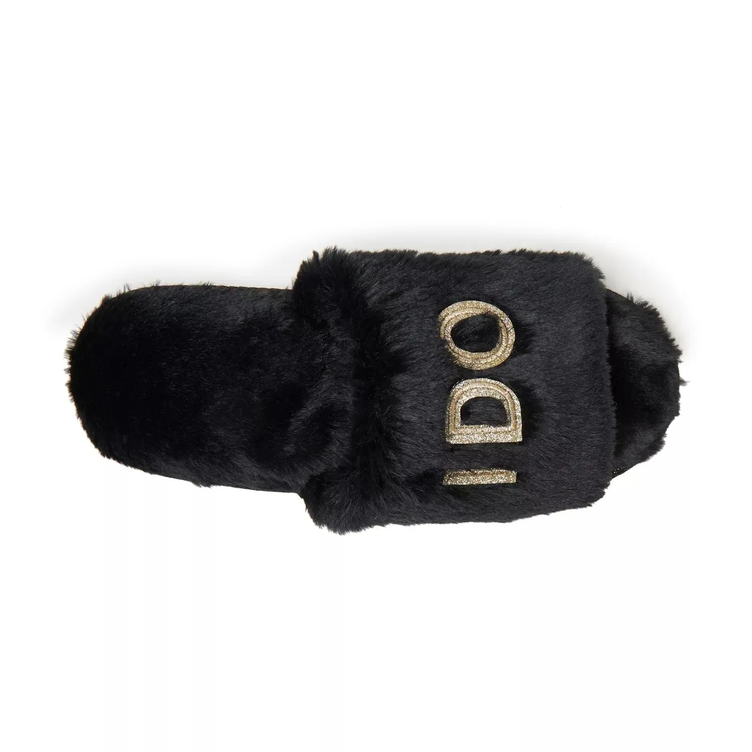 Dearfoams Women's Wedding Faux Fur Slippers "I Do Crew" Dearfoams