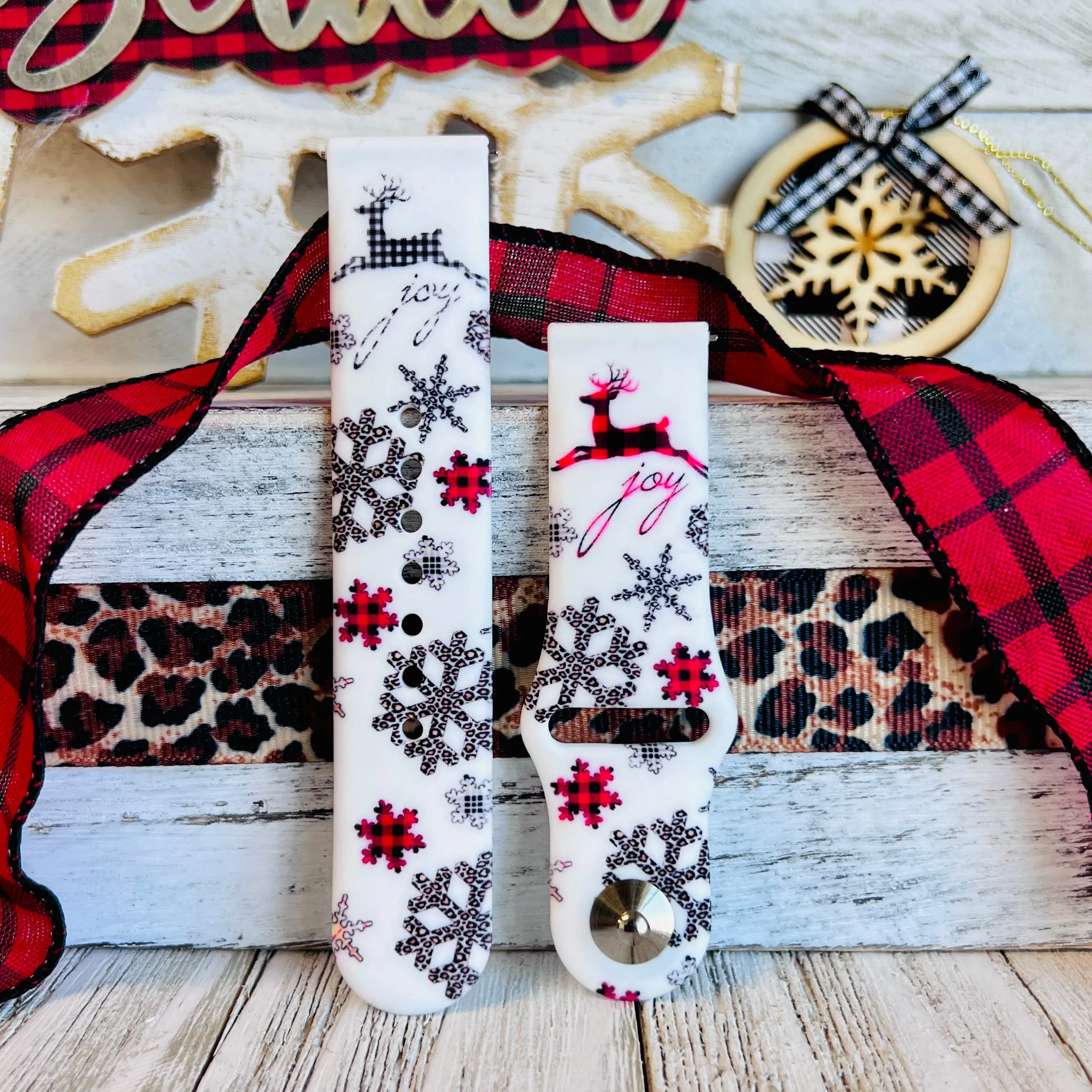 Deer Joy Print Silicone Band For Samsung Watch Two Colors Available