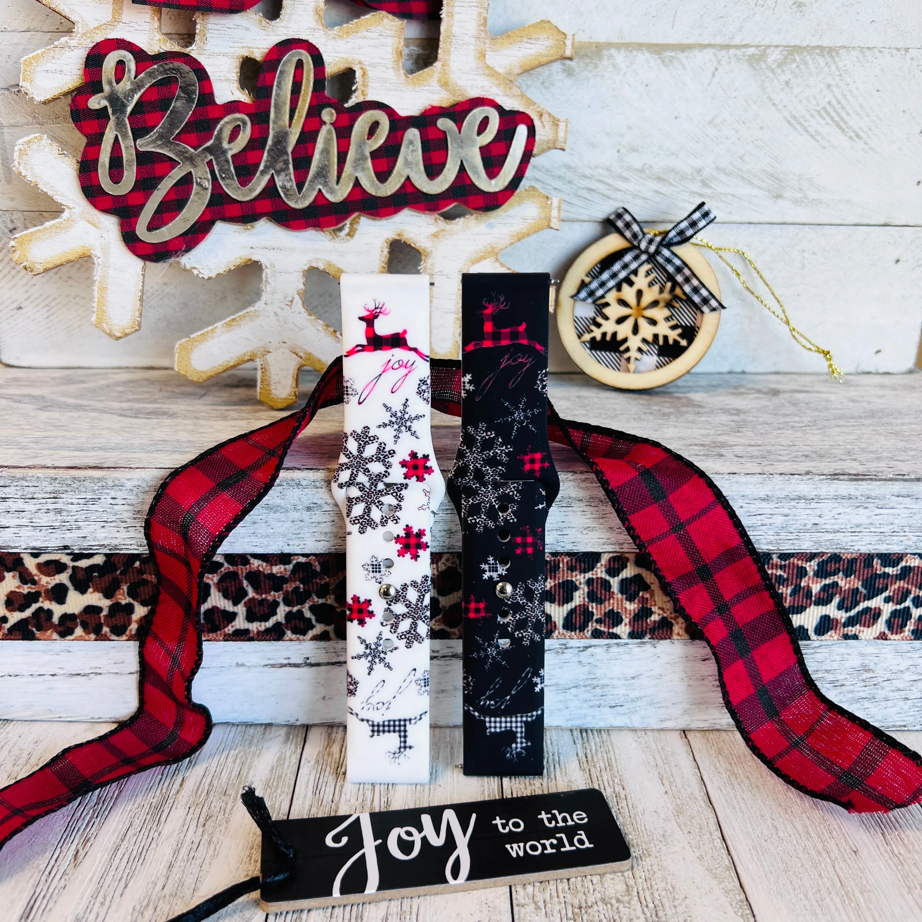 Deer Joy Print Silicone Band For Samsung Watch Two Colors Available