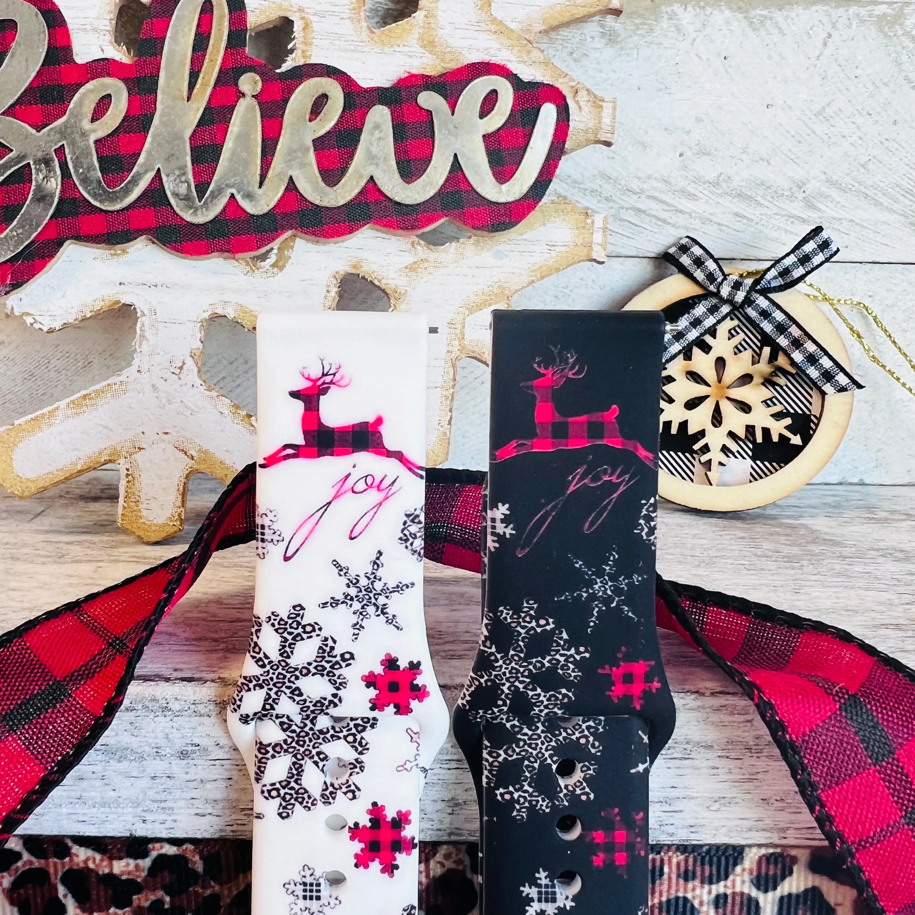 Deer Joy Print Silicone Band For Samsung Watch Two Colors Available