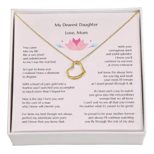 Delicate Heart Necklace mom to bride