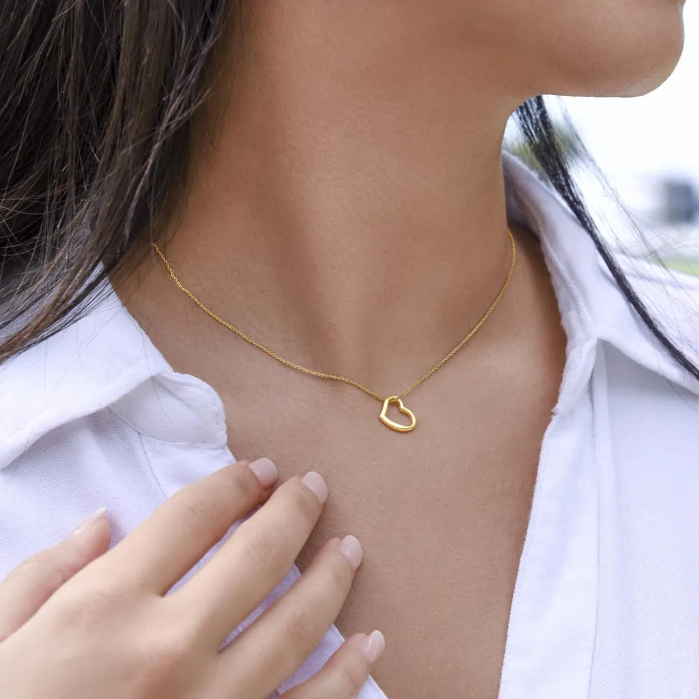 Delicate Heart Necklace mom to bride