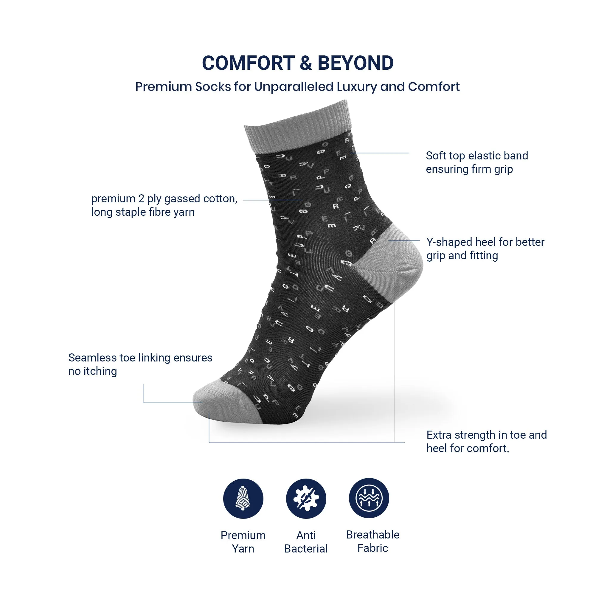 Dynamic Fusion - Ankle Socks Bamboo Socks