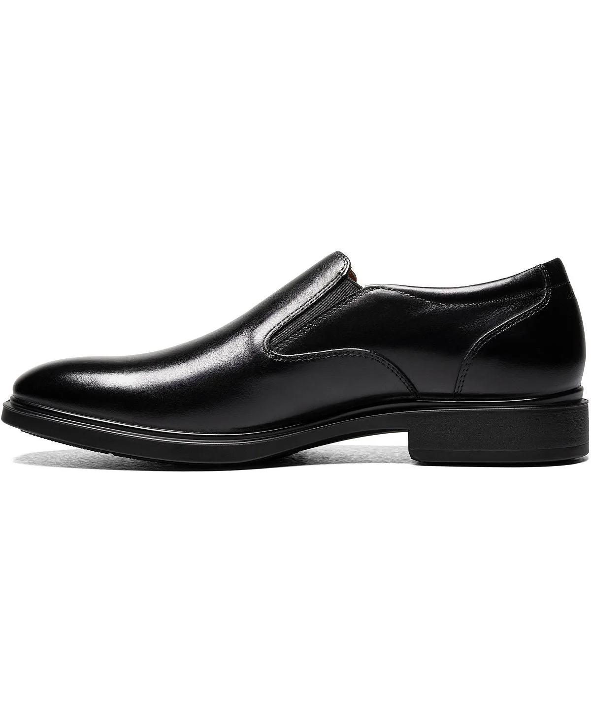 Florsheim Men's Waterproof Slip-on Shoes with Plain Toe, Black