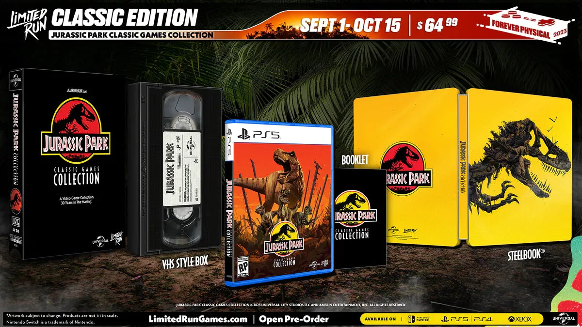 JURASSIC PARK: CLASSIC GAMES COLLECTION CLASSIC EDITION (PS5)