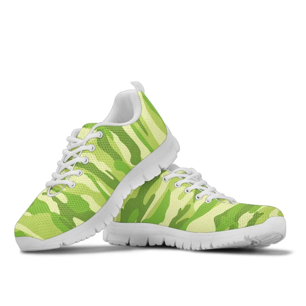 Knit Sneakers_Camo Light Green_Combo