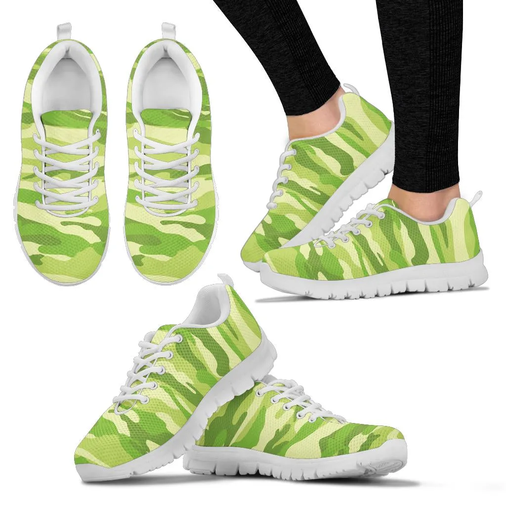 Knit Sneakers_Camo Light Green_Combo