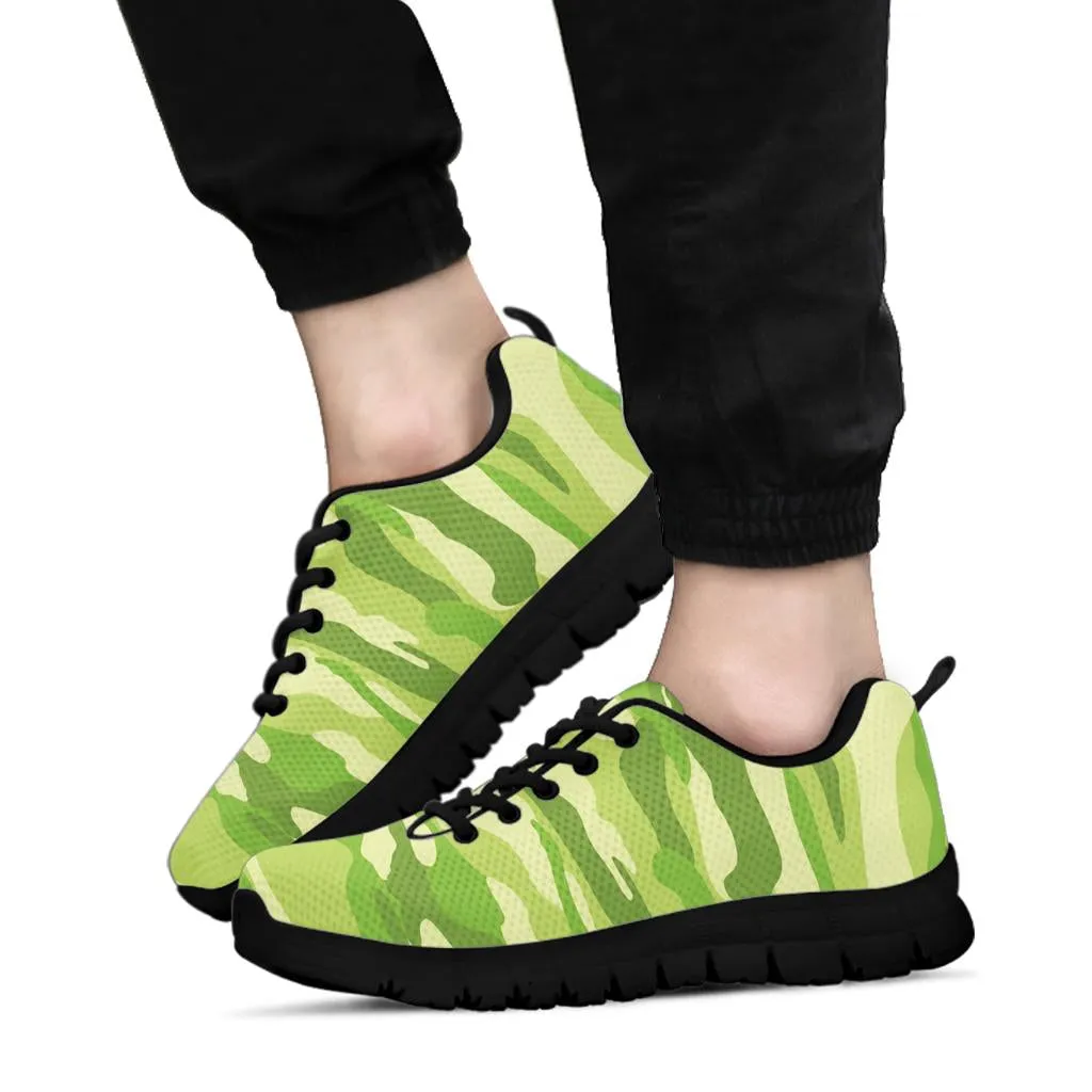 Knit Sneakers_Camo Light Green_Combo