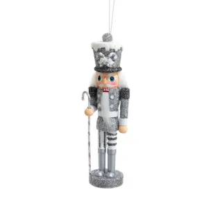Kurt Adler Hollywood Nutcracker Ornament- Silver