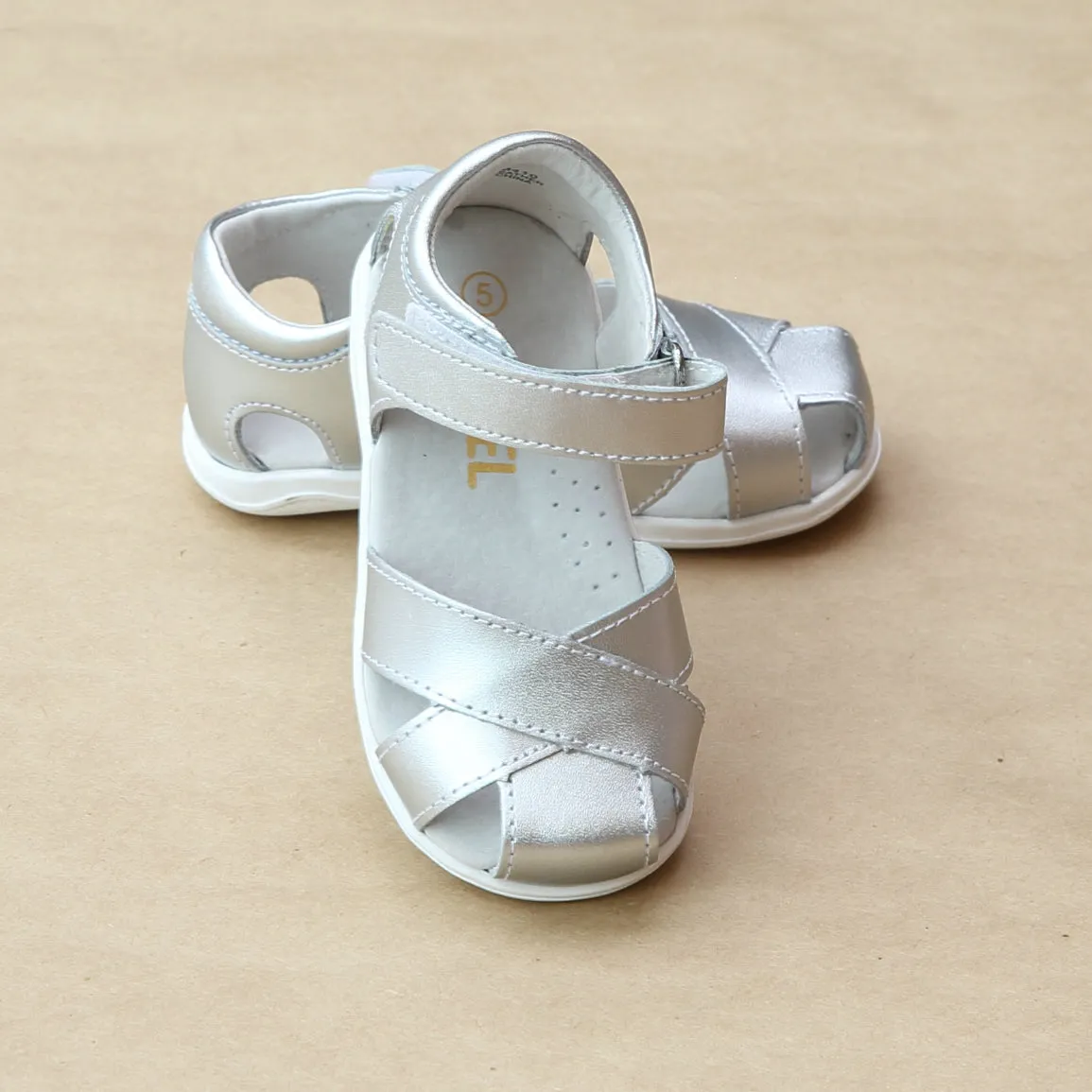 L'Amour Girls Cross Strap Sandal