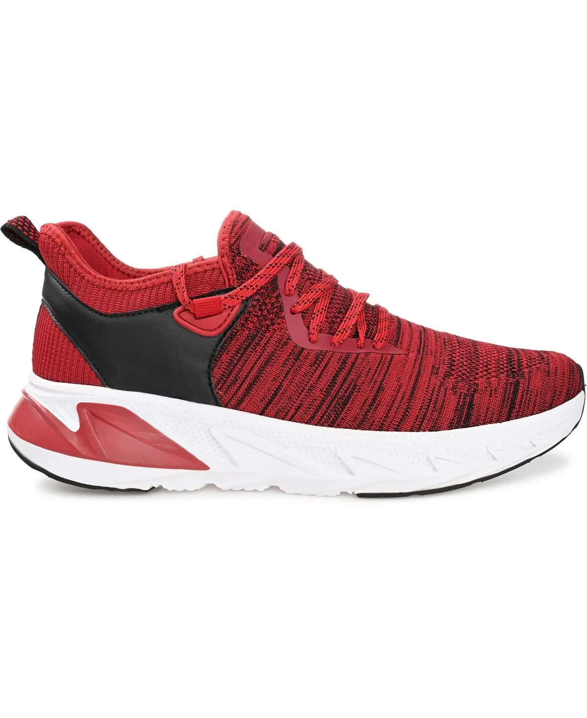 Men's gibbs knit athleisure Vance Co. sneakers, red